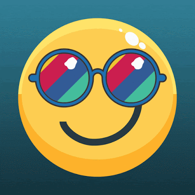 Crypto Emoji - (Genesis) Cool Smiley - NFT Art Master